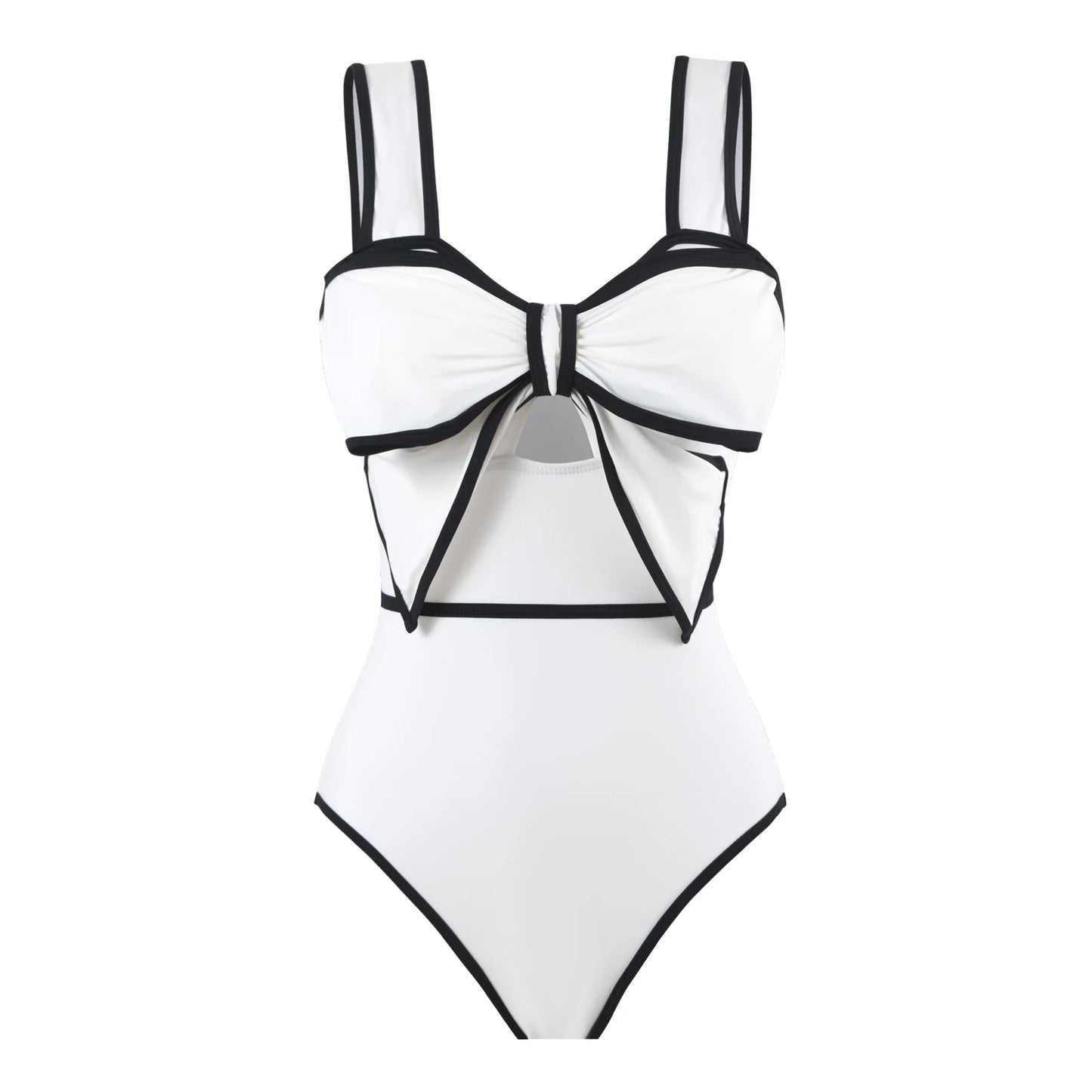 Damen - Bikini - Fliege - Einfarbig - Sommer