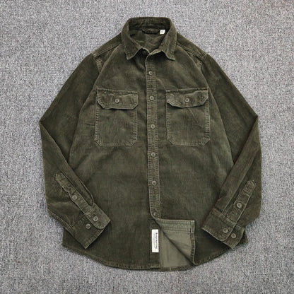 Männer - Hemd - Vintage Corduroy - Lose - Winter