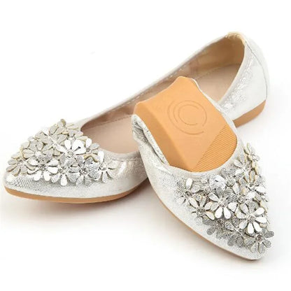 Damen - Schuhe - PU/Gummi - Flats - Spitze Schuhspitze - Strass - Sommer