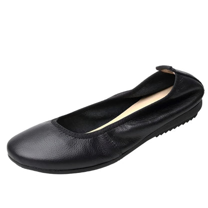 Damen- Schuhe- Ballett- flach- Slip on- Kunstleder- Sommer