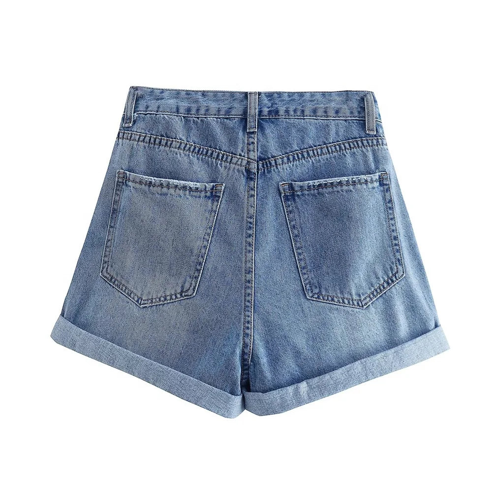 Damen - Shorts - Lässig - Lose Denim - Sommer