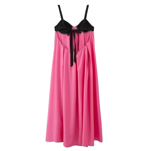 Damen-Kleid-Spaghetti-Träger-Sleeveless-übergroß-Sommer