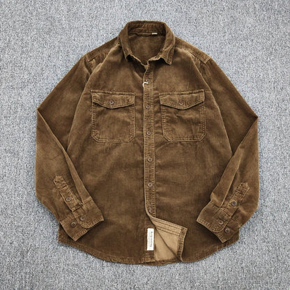 Männer - Hemd - Vintage Corduroy - Lose - Winter