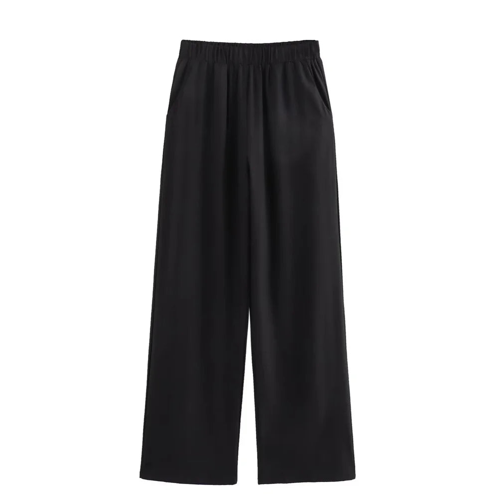 Damen - Hemd und Hose Set - Casual Polokragen - Spitze - Alle Jahreszeiten