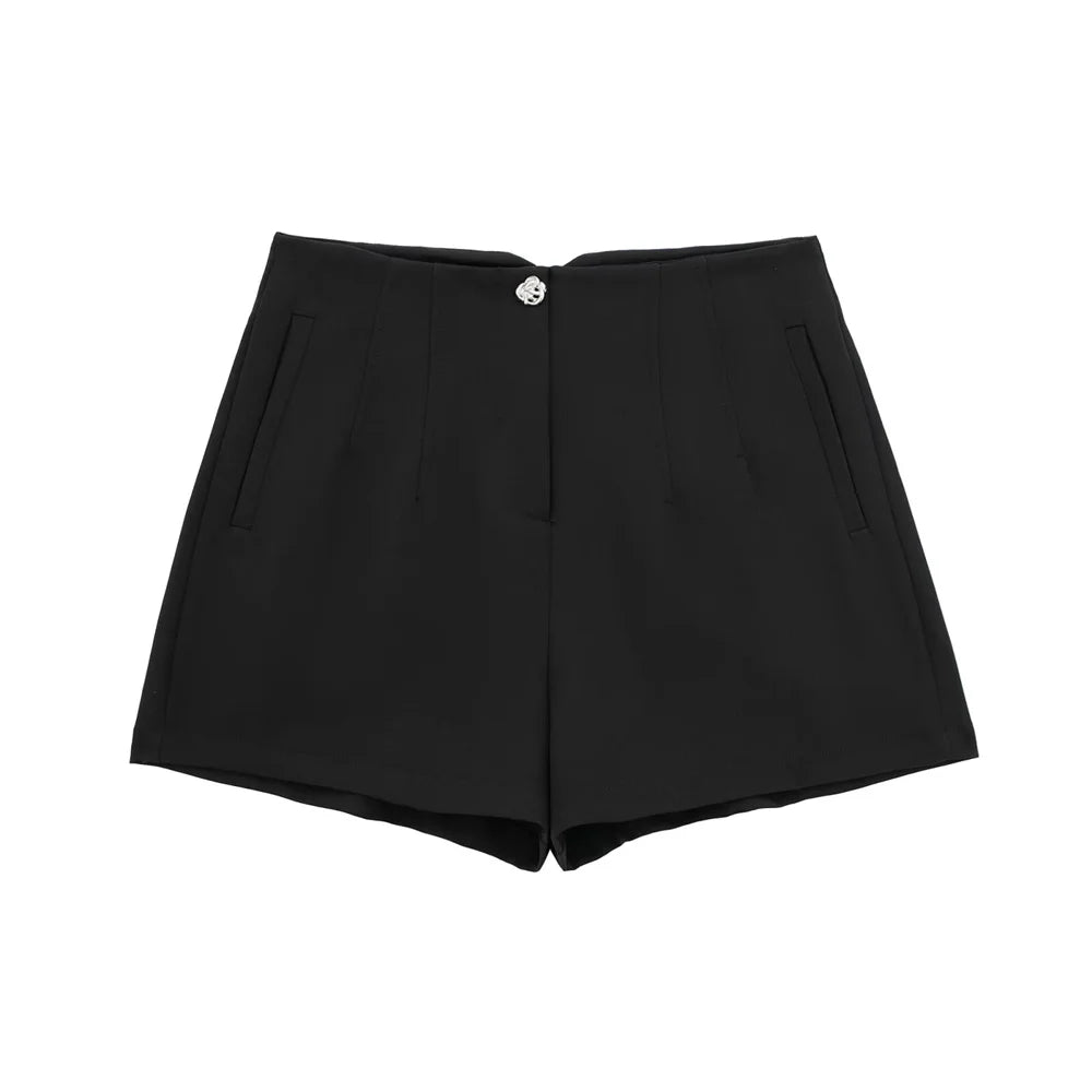 Damen - Shorts - Lässig - Einfarbig - Sommer