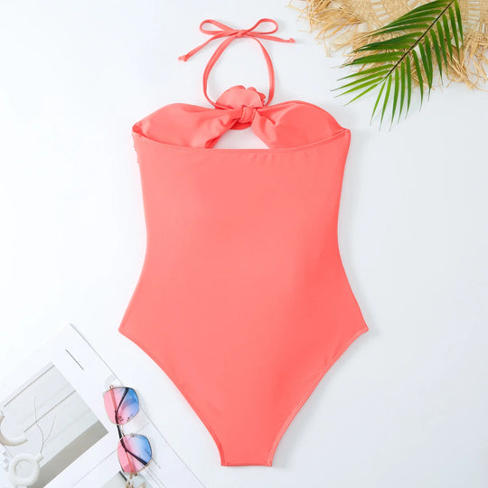 Damen- Bikini- Halfterschnitt- Einteiler- Sommer