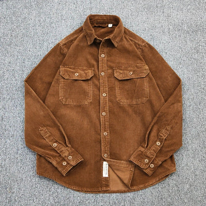 Männer - Hemd - Vintage Corduroy - Lose - Winter