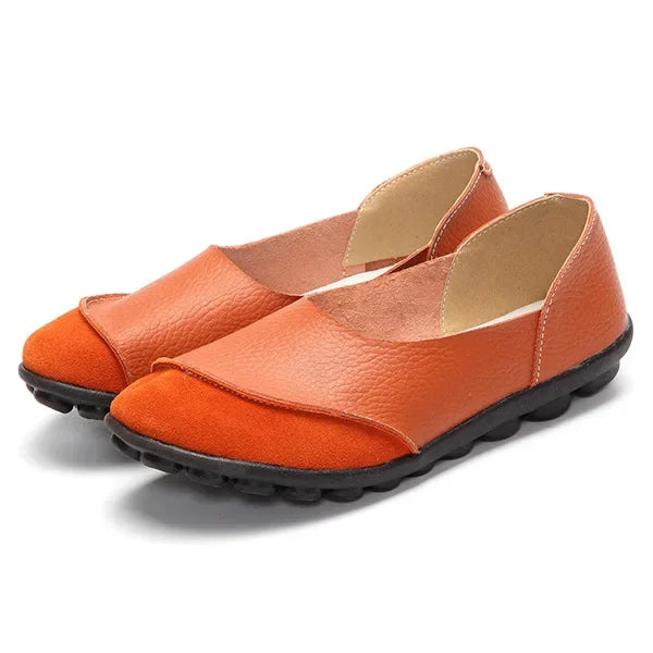 Damen - Schuhe - Echtleder/Gummi - Halbschuhe - Runde Spitze - Sommer