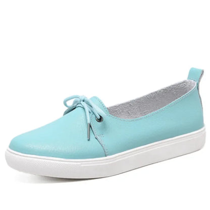 Damen – Flache Schuhe – Schnürschuhe – Bonbonfarben – Slipper – Sommer