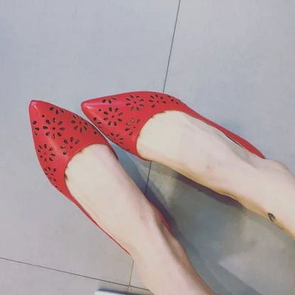 Damen- Sandalen- Schlupf- spitze Zehen- Gummi- Sommer
