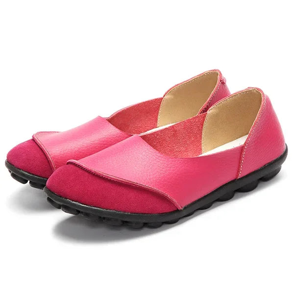 Damen - Schuhe - Echtleder/Gummi - Halbschuhe - Runde Spitze - Sommer