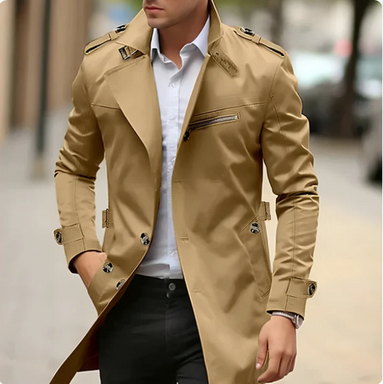 Männer - Trenchcoat - Slim Business Casual - Oberbekleidung - Winter