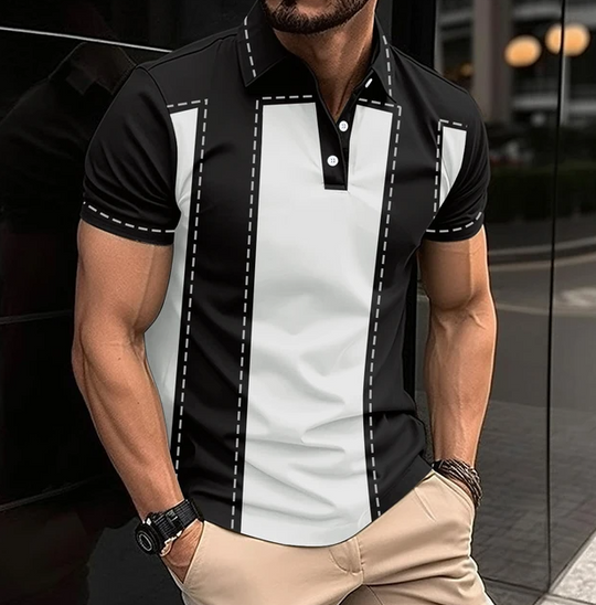Stilvolles Poloshirt mit Reißverschluss für Männer