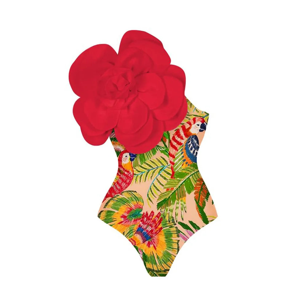 Damen - Bikini - Floral - Hohe Taille - Sommer