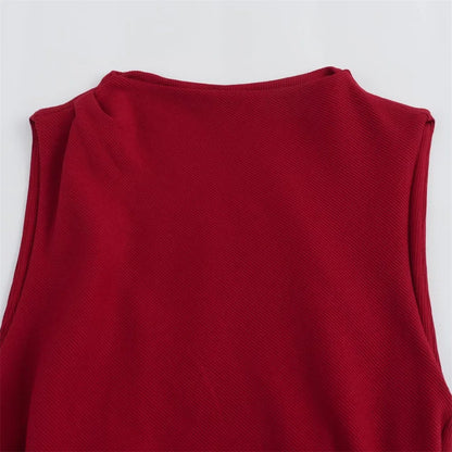 Damen - Kleid - Schmale Passform - Gefaltetes Garn - Sommer