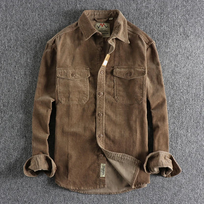 Männer - Hemd - Vintage Corduroy - Lose - Winter