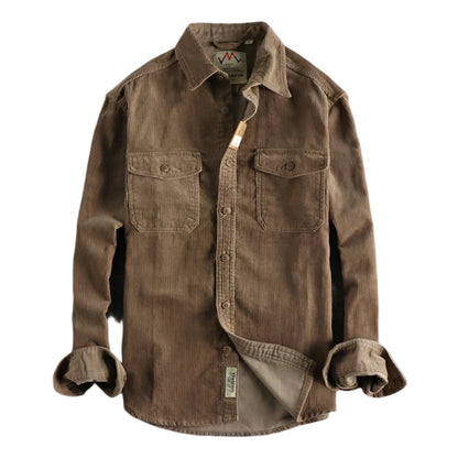 Männer - Hemd - Vintage Corduroy - Lose - Winter