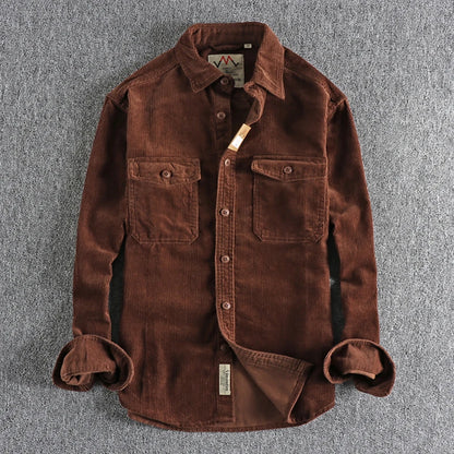 Männer - Hemd - Vintage Corduroy - Lose - Winter