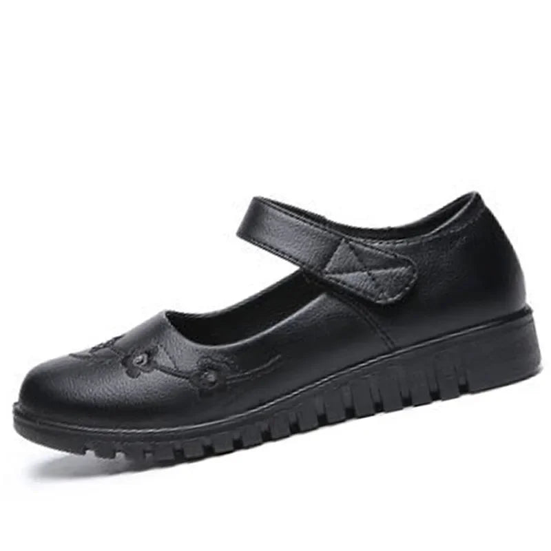 Damen - Leder - Halbschuhe - Uni - Sommer