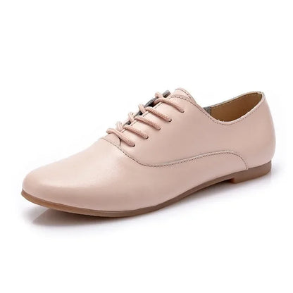 Damen- Schuhe- Spitze flach einfarbig- Spaltleder- Sommer