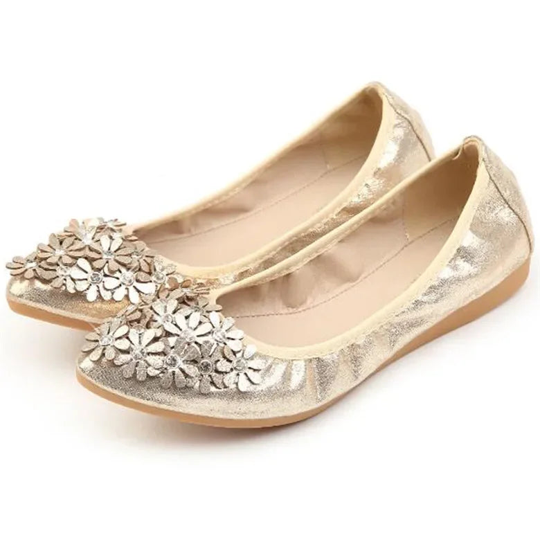 Damen - Schuhe - PU/Gummi - Flats - Spitze Schuhspitze - Strass - Sommer