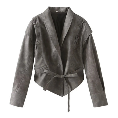 Frauen - Jacke - Leder - Vielseitig - Herbst