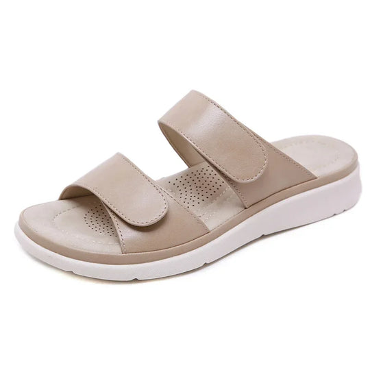 Damen- Sandale- verstellbar- Slip on- Gummi- Sommer