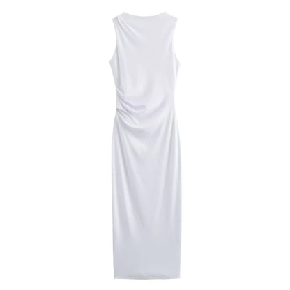 Damen - Kleid - Schmale Passform - Gefaltetes Garn - Sommer