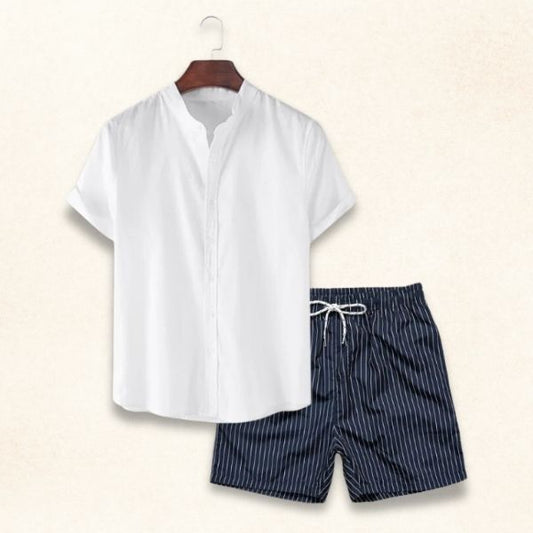 Sommerliches Strand-Outfit-Set mit Old-Money-Vibe für Männer