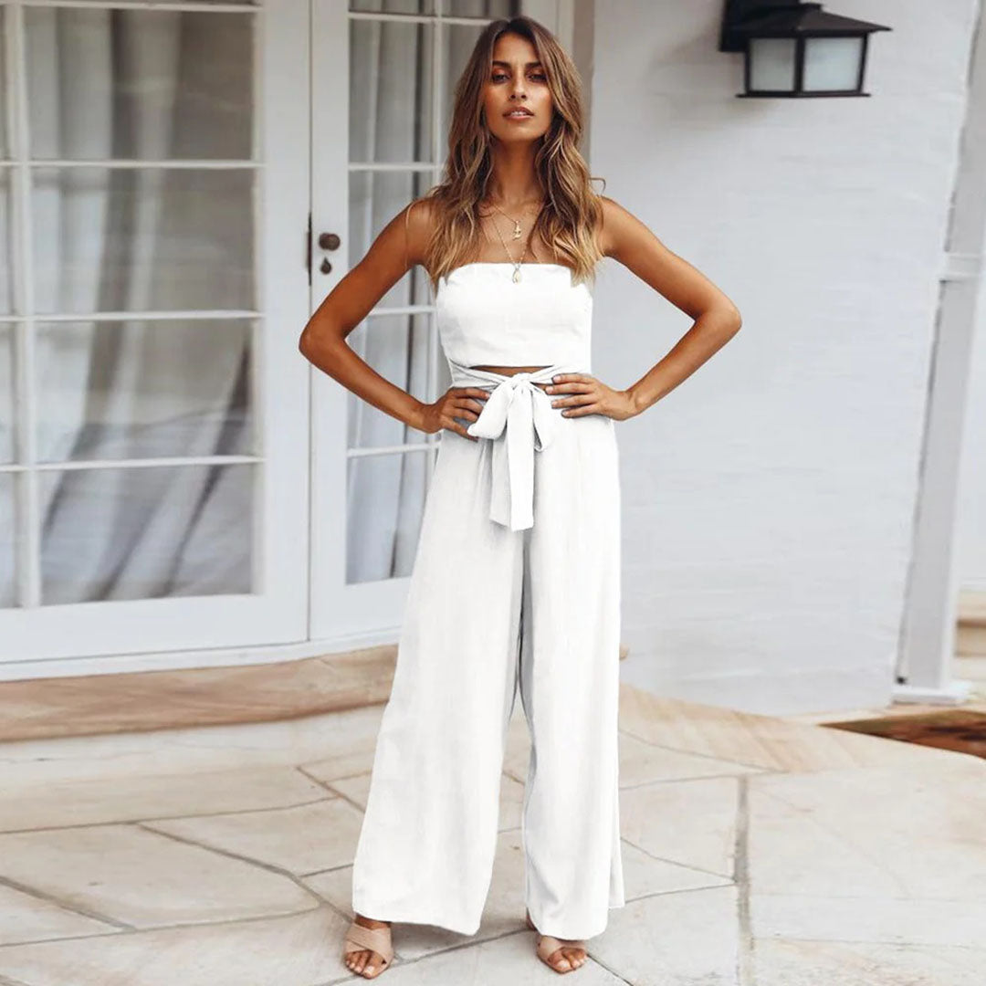 Trendy Tube Jumpsuit mit fester Farbe ideal für den Sommer