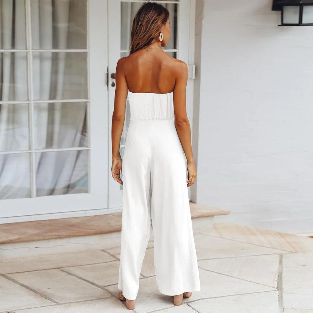 Trendy Tube Jumpsuit mit fester Farbe ideal für den Sommer