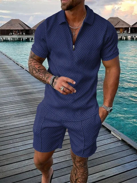 Cooles Sommeroutfit mit Reißverschluss für Männer