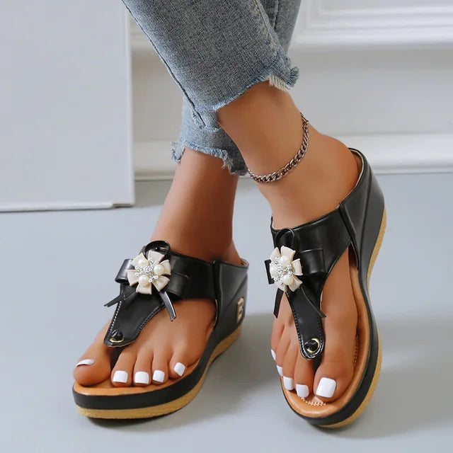 Damen- Orthopädische Sandalen - hohle, dicke Sohle- Gummi- Sommer