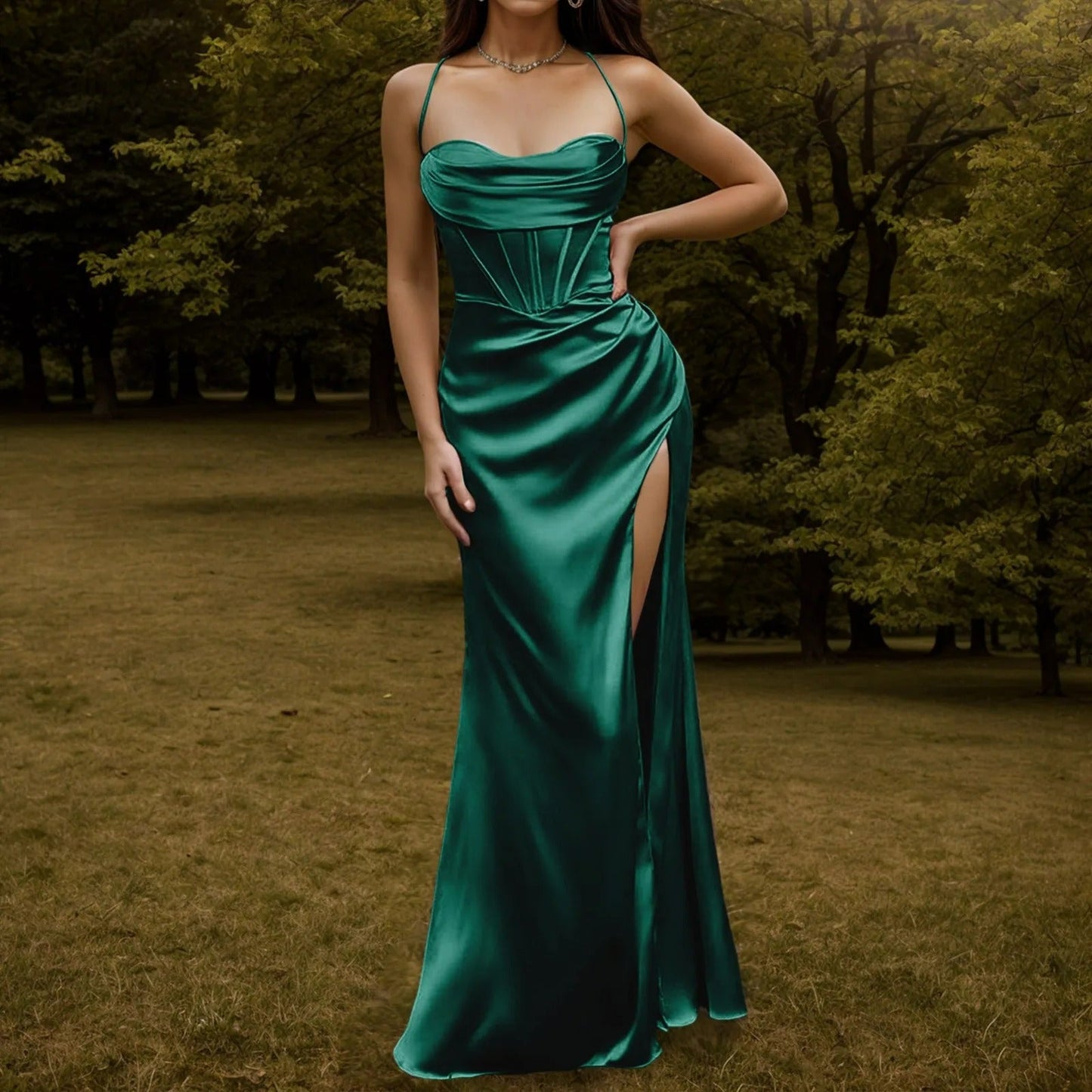 Elegantes Partykleid aus weichem Samt