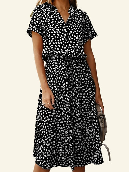 Dots bedrucktes Damen Sommerkleid