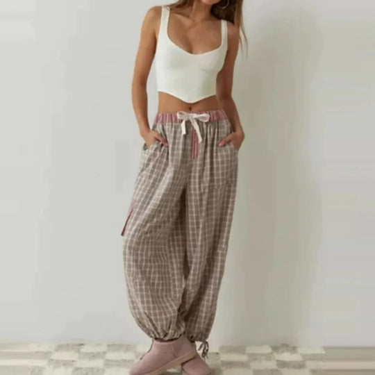 Locker-bequemes Streifen-Pyjama-Set für Frauen