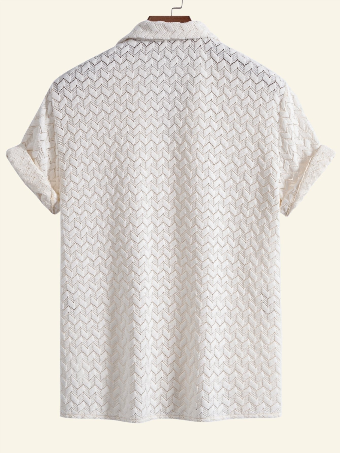 Effen shirt in gehaakte stijl voor een zomerse look: Tijdloze elegantie