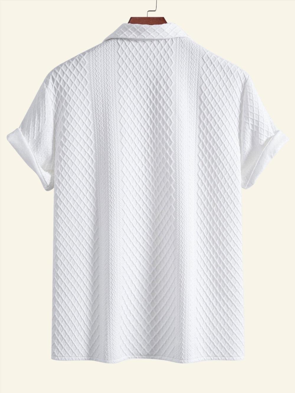 Unifarbenes Herren-Poloshirt mit Knopfverschluss für den Sommer