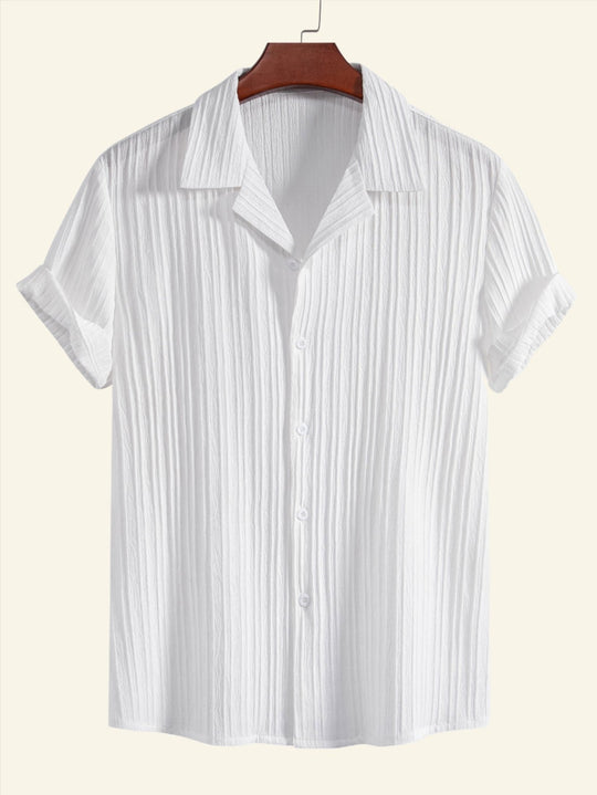 Unifarbenes Herren-Poloshirt für den Sommer mit Knopfleiste