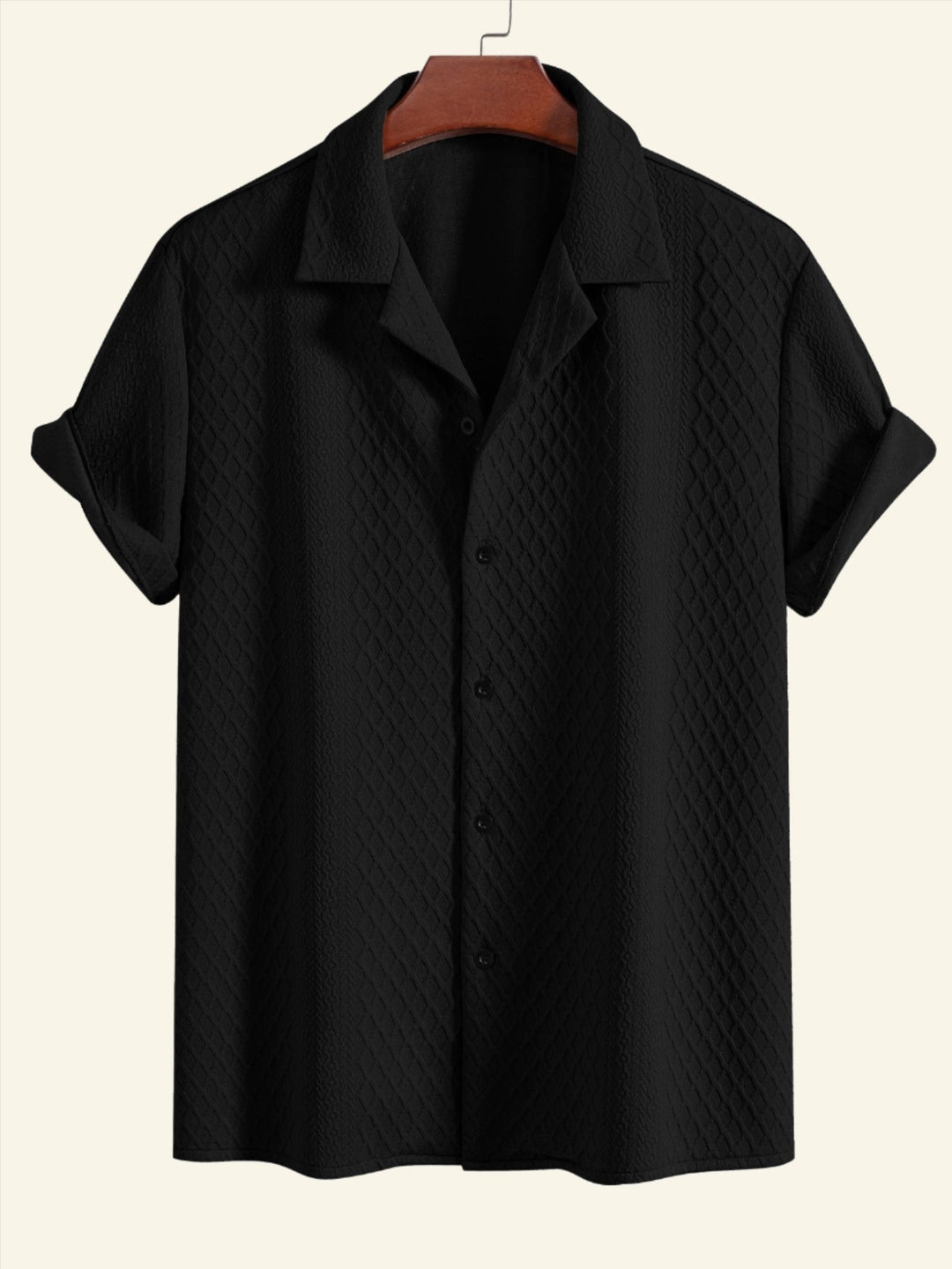Unifarbenes Herren-Poloshirt mit Knopfverschluss für den Sommer