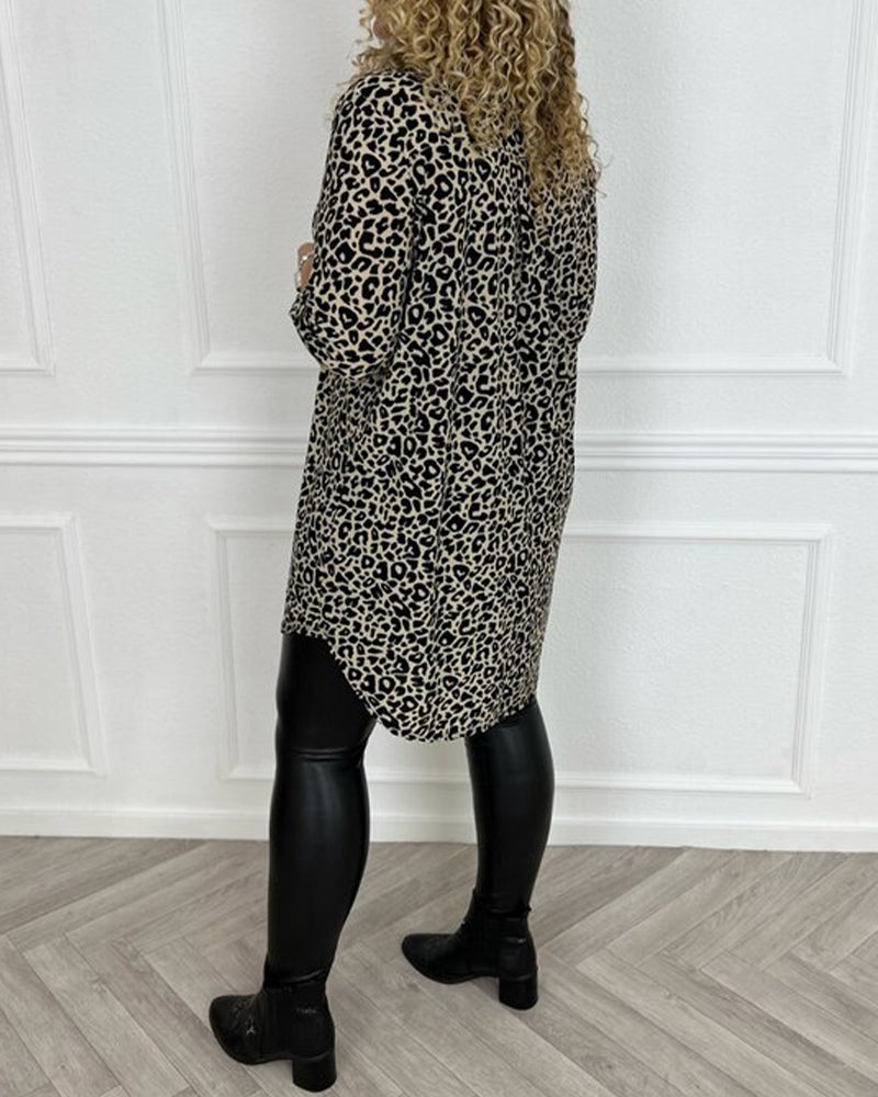 Ylva Elegante Leopardenbluse