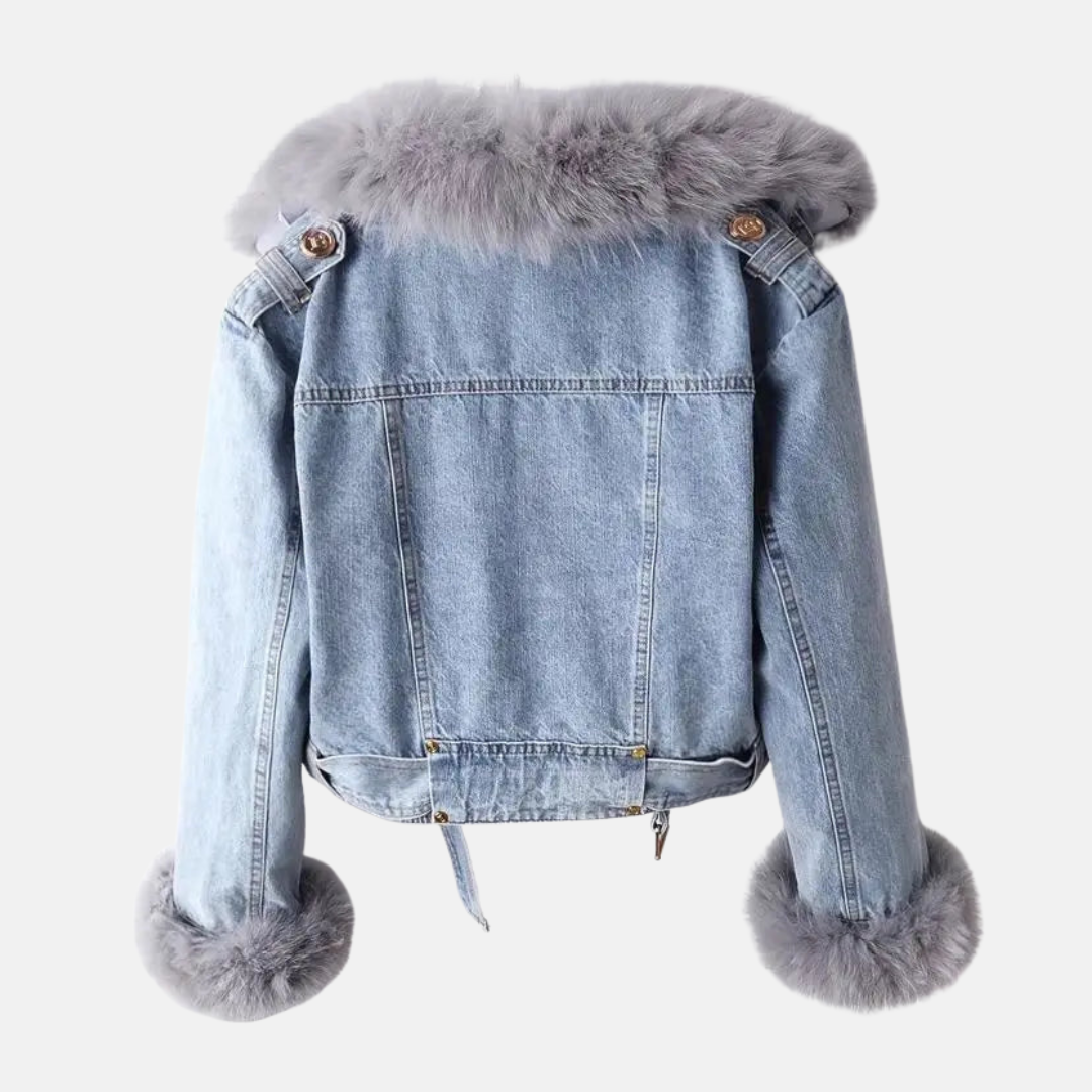 Alva™ Denimn Pelzjacke