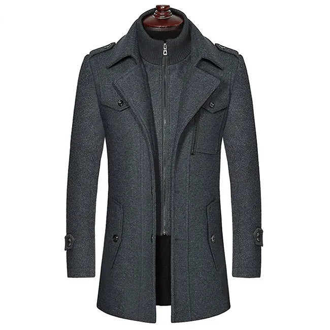 Juliano™ Luxury Wool Overcoat aus echter Schurwolle